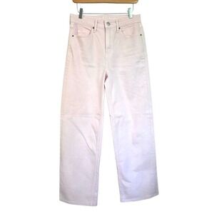 Old Navy Extra High Rise Wide Leg Jeans Pastel Pink Size 6 Women